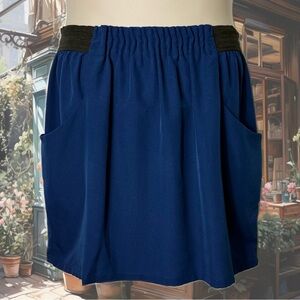 UO Silence+Noise Electric Blue Skirt